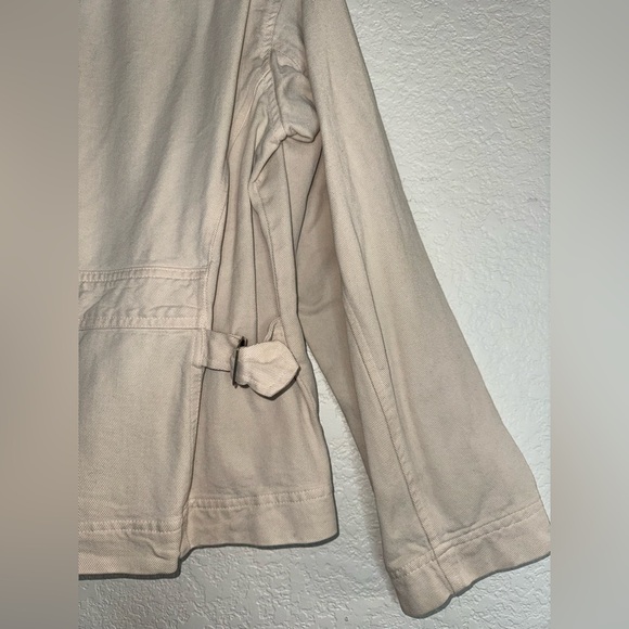 JOHNNY WAS COLLECTION Workman Denim Tencel Cotton Collard Zip Up Jacket VINTAGE - Picture 10 of 14